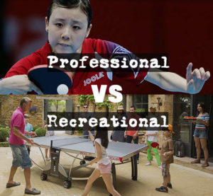 pro table tennis tables vs casual tables