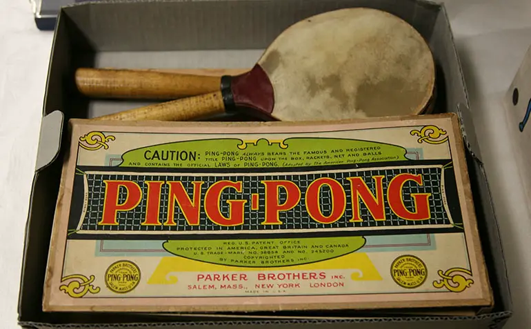 ping pong game box