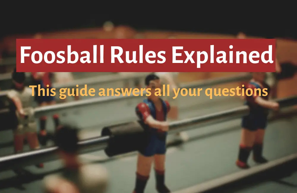 foosball rules for beginners