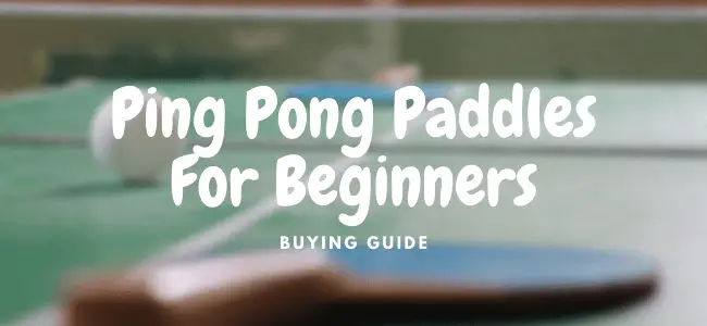 best ping pong paddles for beginners