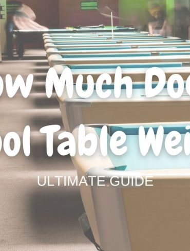 how much does a pool table weigh