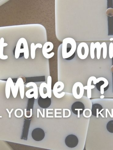 what are dominoes made of
